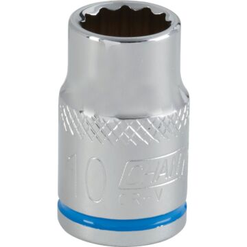 Channellock 3/8 In. Drive 10 mm 12-Point Shallow Metric Socket