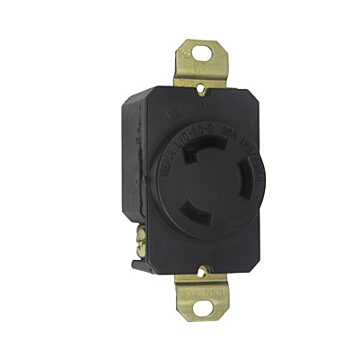 Pass & Seymour Turnlok® Receptacle 3W 30A 125V/250V