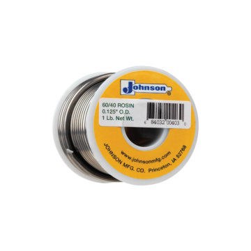 60/40 Leaded Rosin Core Solder 1/8 in, 1 lb Spool