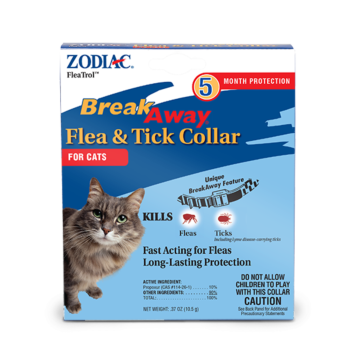 Wellmark ZODIAC® BREAKAWAY® 100520395 0.37 oz 5 months Odorless Cat Flea & Tick Collar