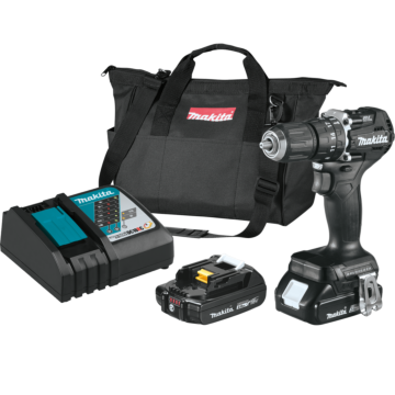 Makita 1/2" Steel 1-7/16" Wood 350 in-lb 1/2" Sub‑Compact Brushless Cordless Hammer Driver-Drill Kit