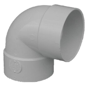 IPEX Canplas 4 In. SDR 35 90 Deg. PVC Sewer and Drain Short Turn Elbow (1/4 Bend)