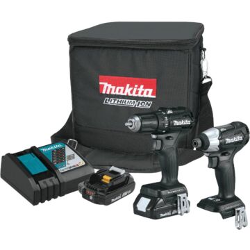 Makita 2-Tool 18V LXT Lithium-Ion Brushless Drill/Driver & Impact Driver Cordless Tool Combo Kit