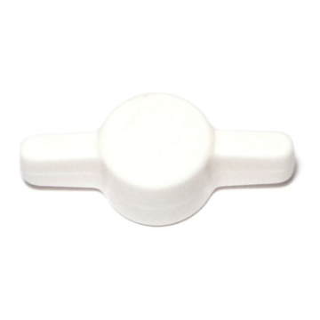 Tee Thumb Knob, 1/4 White