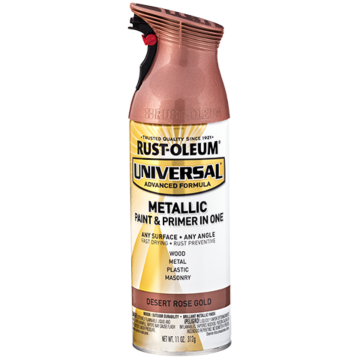 Universal Premium Spray Paint - Metallic Spray Paint - 11 oz. Spray - Desert Rose Gold
