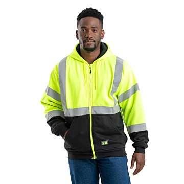 Class 3 Color Block Hooded Sweatshirt (Hi Vis)