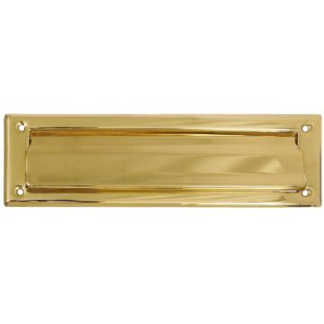 National 2 In. x 11 In. Polished Brass Mail Slot