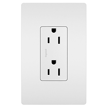 Pass & Seymour radiant® Tamper-Resistant Outlet, White