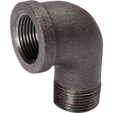Southland 3/8 In. 90 Deg. Reducing Malleable Black Iron Elbow (1/4 Bend)