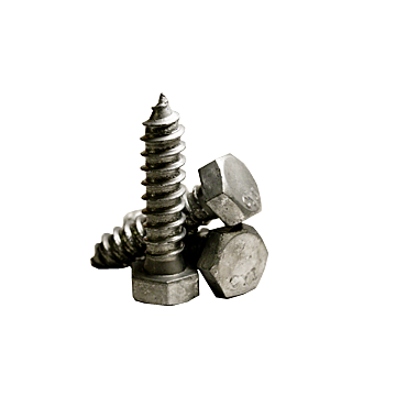 Hex Lag Screw, Low Carbon, Hot-Dipped Galvanized, 1/2" Diameter, 6" Length, 4" Thread