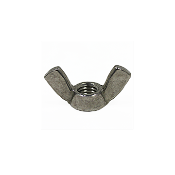 Type A Wing Nut, Coarse Thread, #10-24, Stainless Steel A2 (18-8)