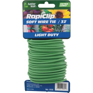 Rapiclip 32 Ft. Green Soft Wire Plant Tie