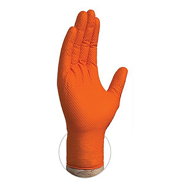 Nitrile Orange Textured 8mil XL