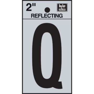 Hy-Ko Vinyl 2 In. Reflective Adhesive Letter, Q
