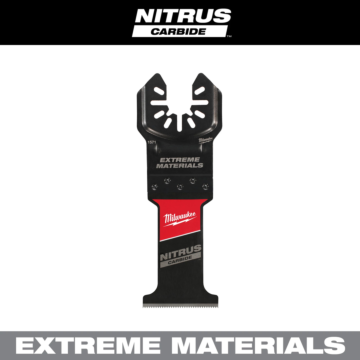 Milwaukee 1-3/8" NITRUS™ Carbide Extreme Materials Universal Fit Oscillating Multi-Tool Blade (1 PK)