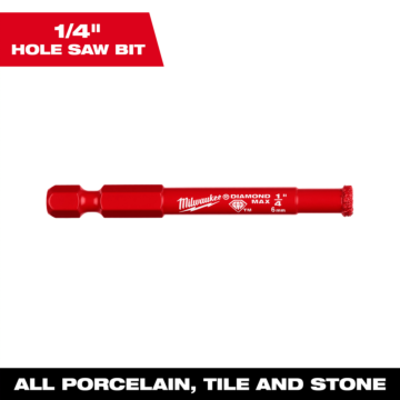 Milwaukee 1/4" DIAMOND MAX™ Hole Saw Bit