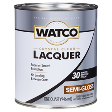 WATCO® - Lacquer Clear Wood Finish - Quart - Semi-Gloss