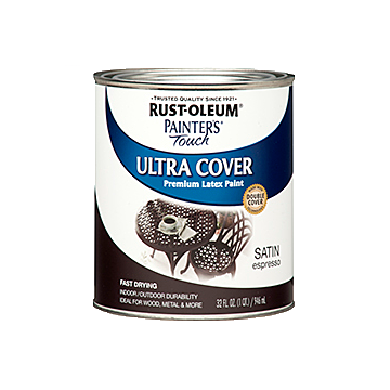 Painter's® Touch Ultra Cover - Ultra Cover Multi-Purpose Satin Brush-on - Quart - Espresso