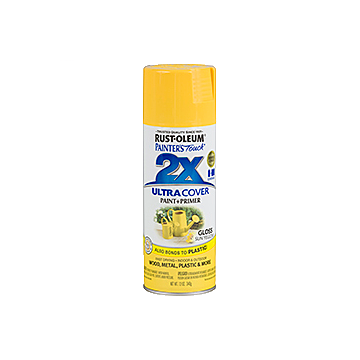 Painter's Touch® 2X Ultra Cover® Spray Paint - 2X Ultra Cover Gloss Spray - 12 oz. Spray - Gloss Sun Yellow