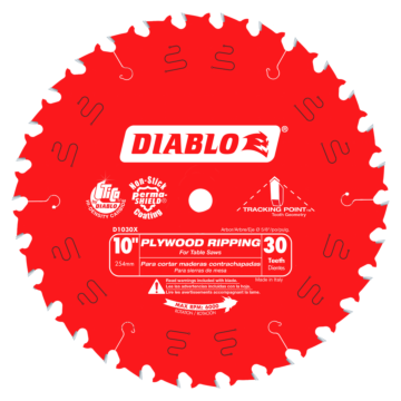 10 in. x 30 Tooth Plywood Ripping Blade