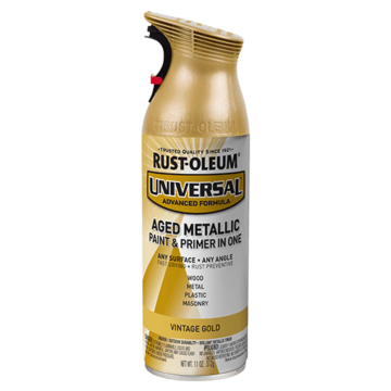 Universal Premium Spray Paint - Aged Metallic - 11 oz. Spray - Vintage Gold