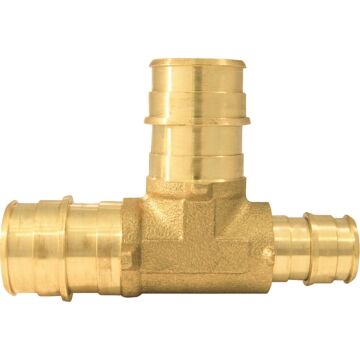 Apollo Retail 3/4 In. x 1/2 In. x 3/4 In. Barb Brass Reducing PEX Tee, Type A