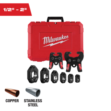 Milwaukee 1/2" - 2" CTS-V Pivoting Press Ring Kit for M18™ FORCE LOGIC™ Press Tools