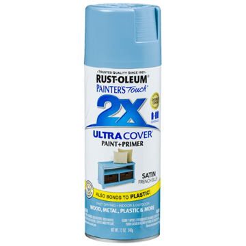 Painter's Touch® 2X Ultra Cover® Spray Paint - 2X Ultra Cover Satin Spray - 12 oz. Spray - Satin French Blue
