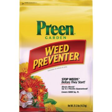 Preen Garden Grass & Weed Preventer, 31.3 Lbs.