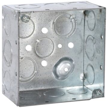Raco Screw-On 4 In. x 4 In. Welded Steel Square Box