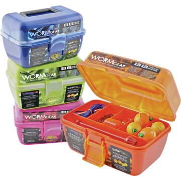 Worm Gear 7-Compartment Tackle Box with Tackle