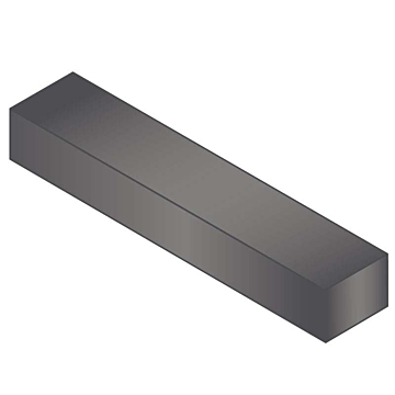 Huyett key stock 1/4" x 5/16" x 1 Ft Carbon Steel Plain Undersize ASTM A29