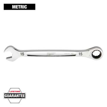 Milwaukee 15mm Metric Ratcheting Combination Wrench
