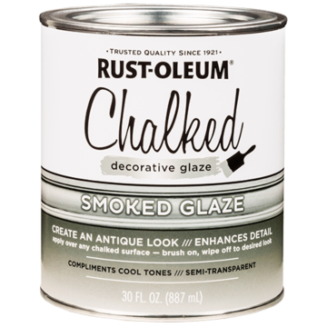 Chalked Paint - Decorative Glaze - 30 oz. - Smoked