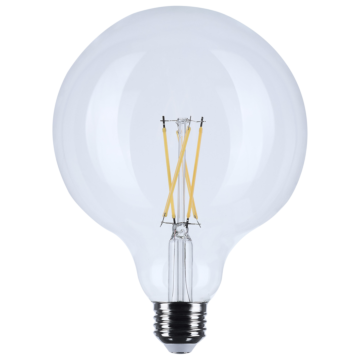 Satco 8 Watt G40 LED Filament - Clear - Medium base - 90 CRI - 4000K - 120 Volt