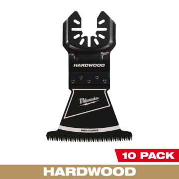 Milwaukee 2-1/2” High Carbon Steel Precision Tooth Hardwood Universal Fit Oscillating Multi-Tool Blade (10 PK)
