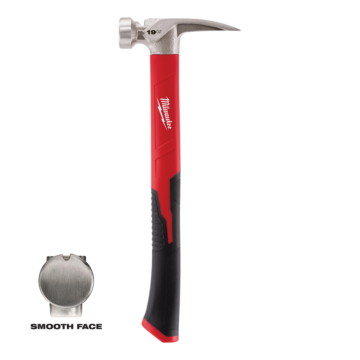 Milwaukee 19oz Smooth Face Poly/Fiberglass Handle Hammer
