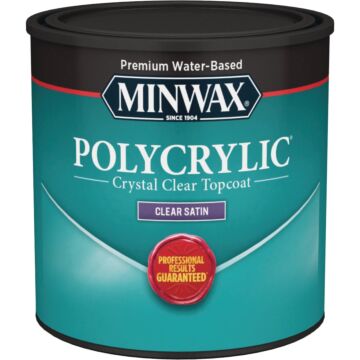 Minwax Polycrylic 1/2 Pt. Satin Water Based Protective Finish