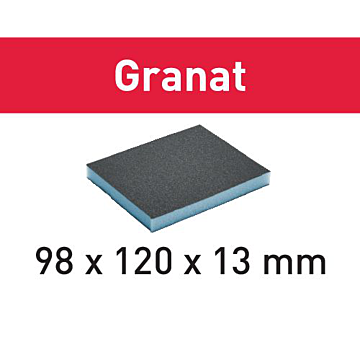 Abrasive sponge 98x120x13 60 GR/6 Granat