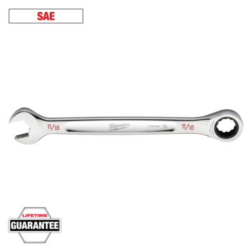 Milwaukee 11/16" SAE Ratcheting Combo Wrench