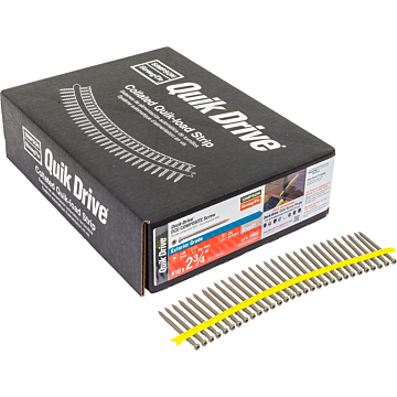 Simpson Strong-Tie DCU234SGR01 Deck-Drive™ DCU COMPOSITE Screw (Collated) — #10 x 2-3/4 in. Quik Guard® Gray 01 (1000-Qty)