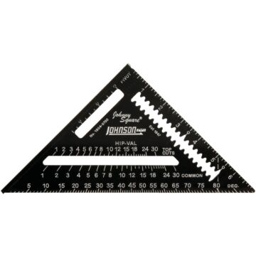 Johnson Level Johnny Square 7 In. Aluminum Professional Easy-Read Rafter Square