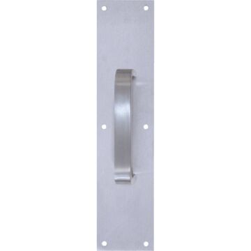 Tell 6" Aluminum Pull Plate with Flat Handle