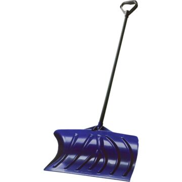 Suncast 27 In. Poly Snow Pusher with 43 In. Steel Handle
