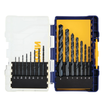 Irwin IRWIN Black Oxide Metal Index Drill Bit Set, 15Pc