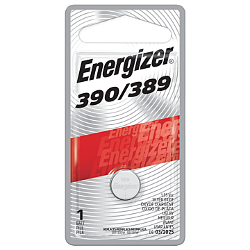 Energizer 389 Silver Oxide Button Battery, 1 Pack