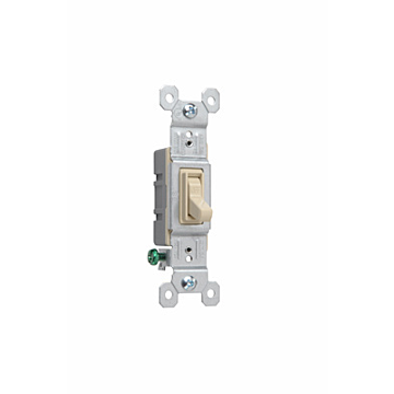 Pass & Seymour Trademaster® Grounding Toggle Switch, Ivory