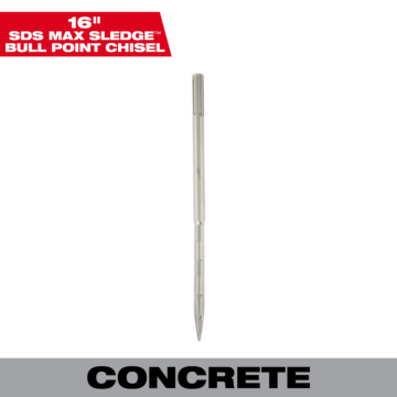 Milwaukee SDS Max SLEDGE™ 16" Bull Point Chisel