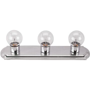 Home Impressions 3-Bulb Chrome Vanity Bath Light Bar