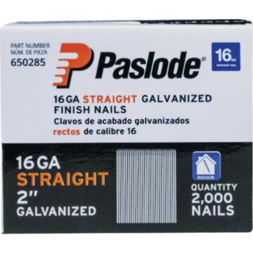 Paslode 2 In. 16-Gauge Galvanized Straight Finish Nails (2000 Ct.)